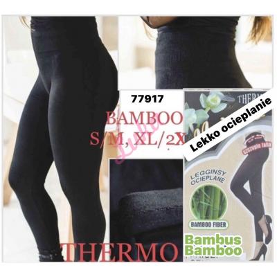 Women's black warm leggings