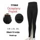 Women's black warm leggings