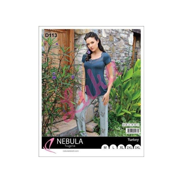 Women's turkish pajamas Nebula D102