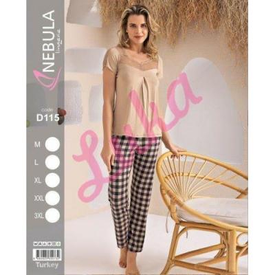 Women's turkish pajamas Nebula D115