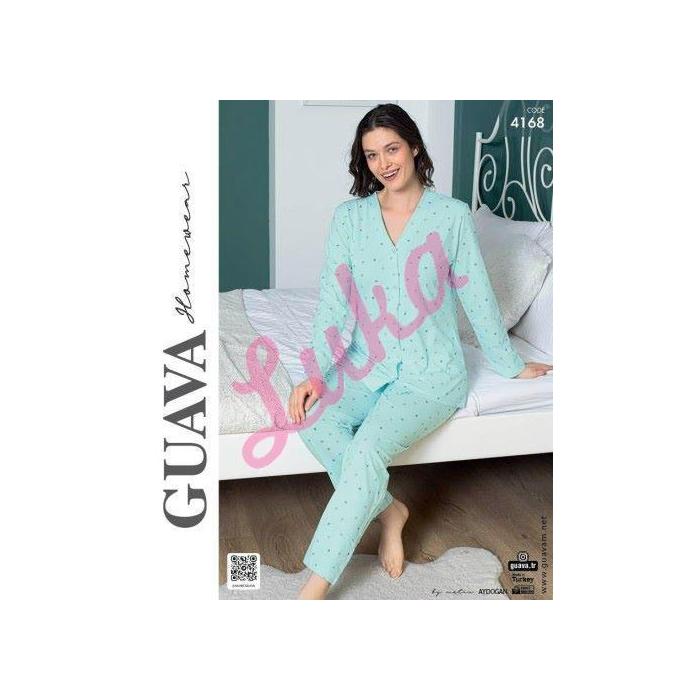 Women's turkish pajamas Guava 4169