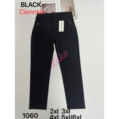 Women's big black pants FYV 1060