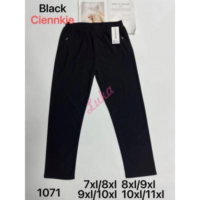 Women's big black pants FYV 1071