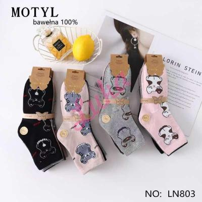 Women's socks Motyl LN802