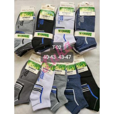 Men's low cut socks bamboo Hobby Day t-02