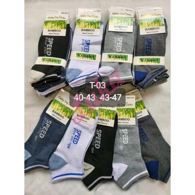 Men's low cut socks bamboo Hobby Day t-03