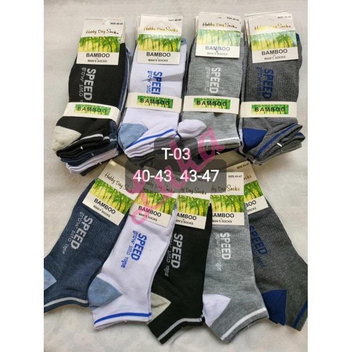 Men's low cut socks bamboo Hobby Day