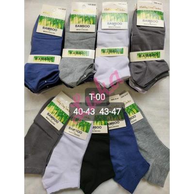 Men's low cut socks bamboo Hobby Day t-00