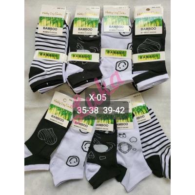 Women's low cut socks bamboo Hobby Day x-05