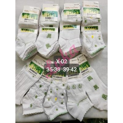 Women's low cut socks bamboo Hobby Day x-02