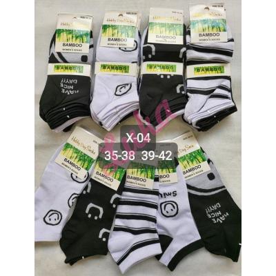 Women's low cut socks bamboo Hobby Day x-04