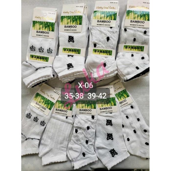 Women's low cut socks bamboo Hobby Day x-04