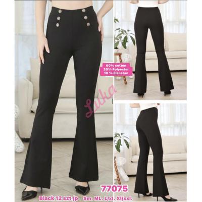 Women's black pants 77075