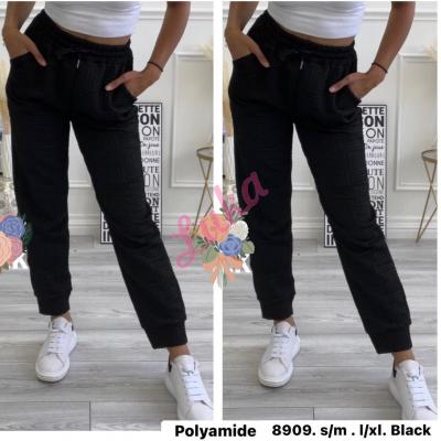 Women's black leggings 8909