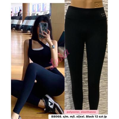 Women's black leggings 88068