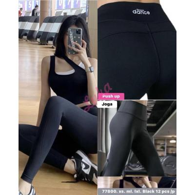 Women's black leggings 77800