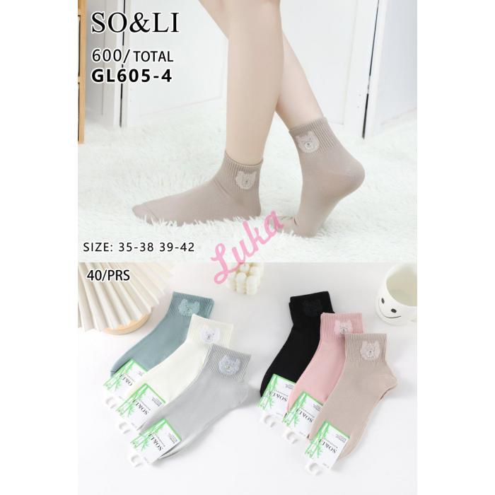 Women's bamboo Socks So&Li GL605-1