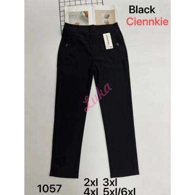 Women's big black pants FYV 1057