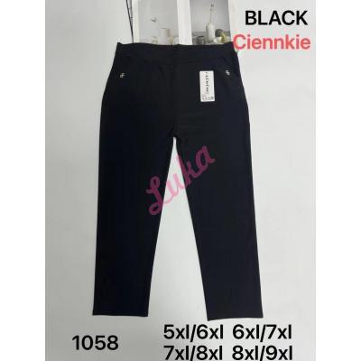 Women's big black pants FYV 1058