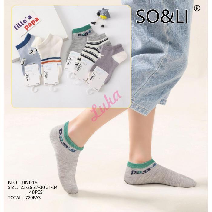 Kid's low cut socks SO&LI JJN017