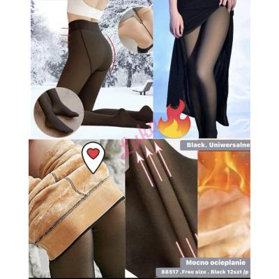 Women's warm black Tights