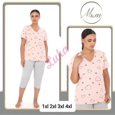 Women's turkish big pajamas M&M 0170