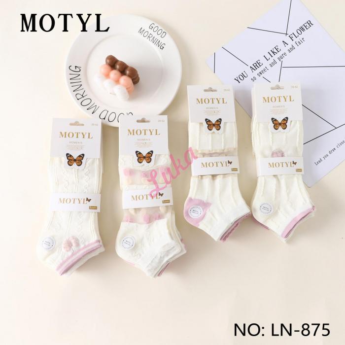 Women's low cut socks Motyl LN-876