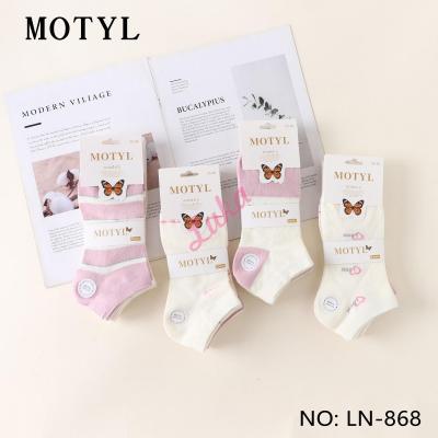 Women's low cut socks Motyl LN-871