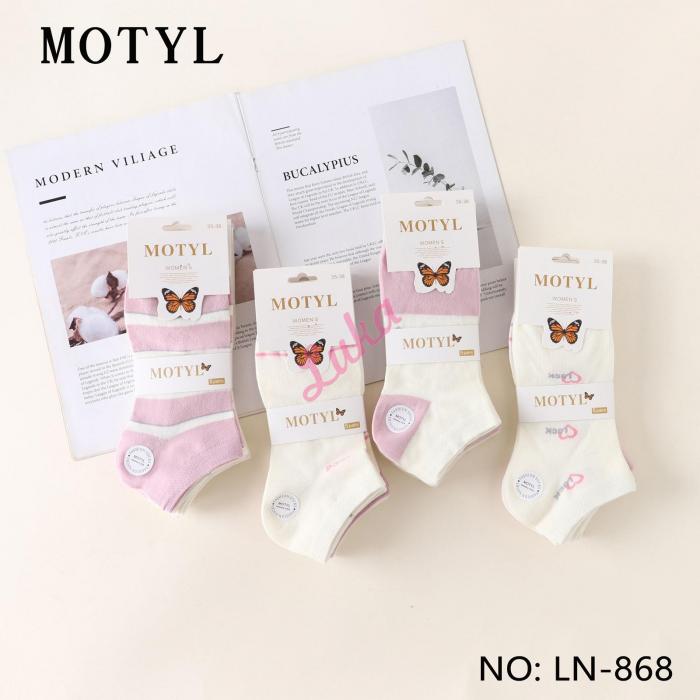Women's low cut socks Motyl LN-871