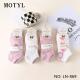 Women's low cut socks Motyl LN-868