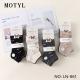 Women's low cut socks Motyl LN-867