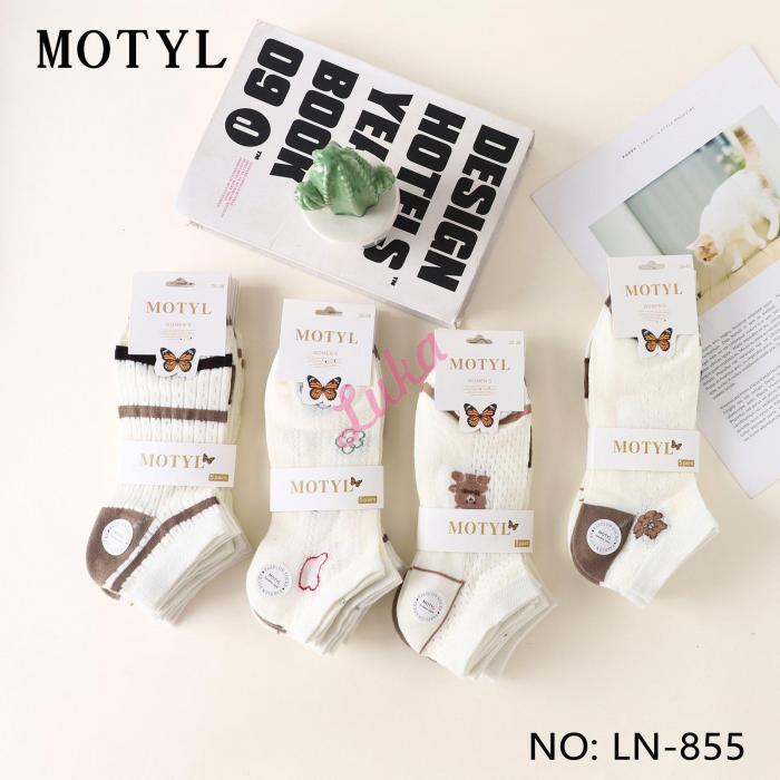 Women's low cut socks Motyl LN-854