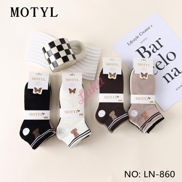 Women's low cut socks Motyl LN-855