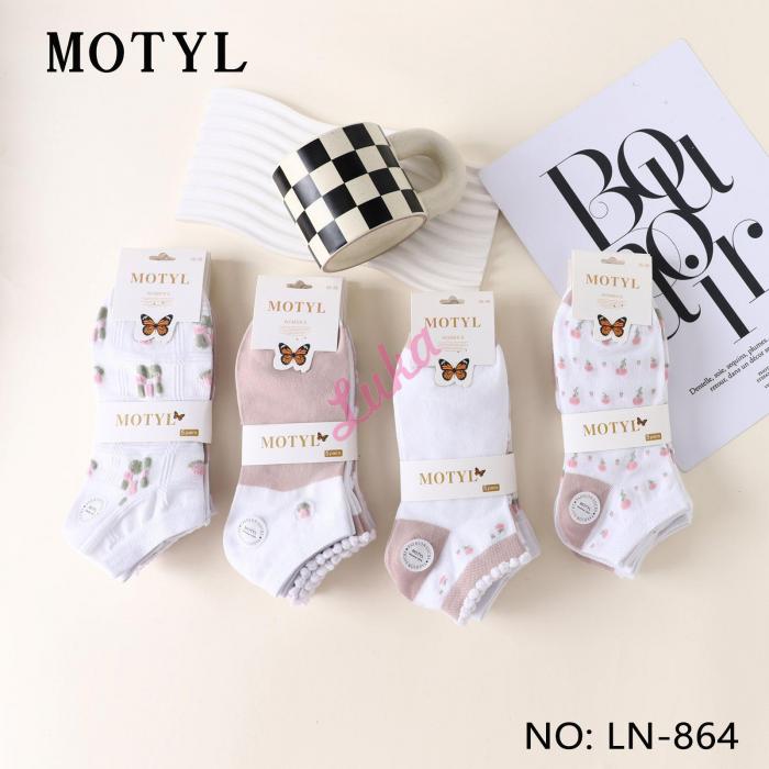 Women's low cut socks Motyl LN-860