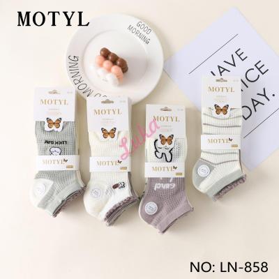 Women's low cut socks Motyl LN-856