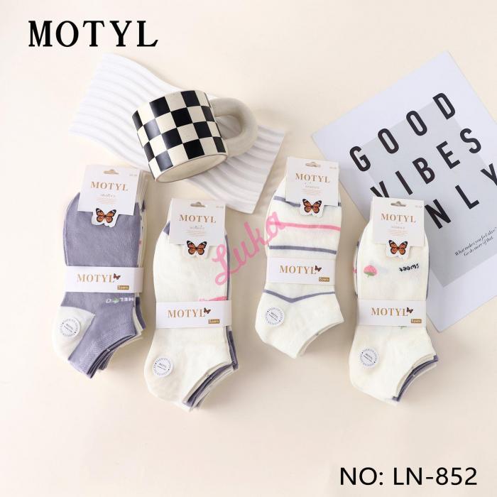 Women's low cut socks Motyl LN-858