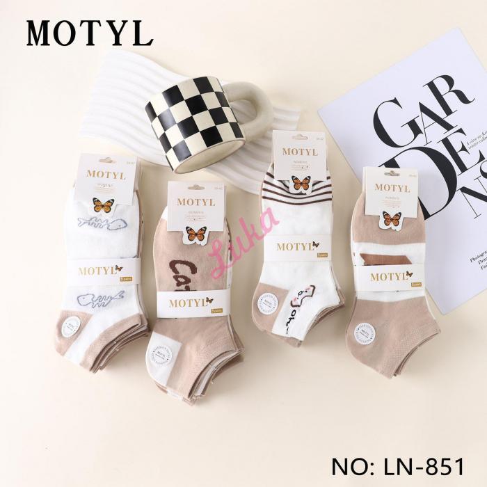 Women's low cut socks Motyl LN-853