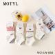 Women's low cut socks Motyl LN-845