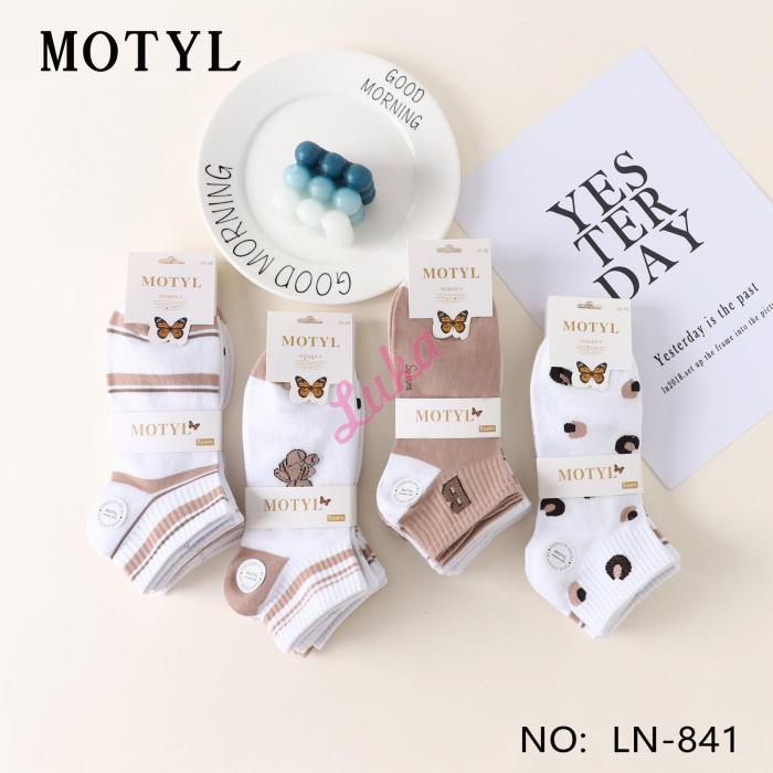 Women's low cut socks Motyl LN-840