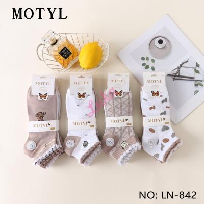 Women's low cut socks Motyl LN-819
