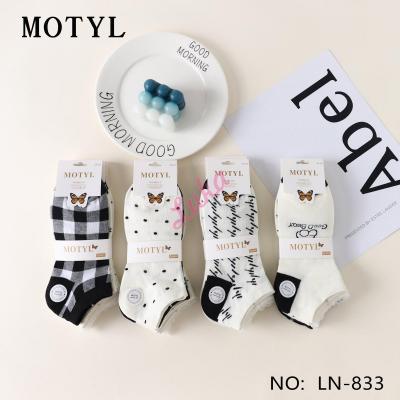 Women's low cut socks Motyl LN-814