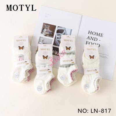Women's low cut socks Motyl LN-833