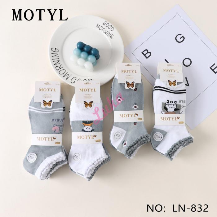 Women's low cut socks Motyl LN-818