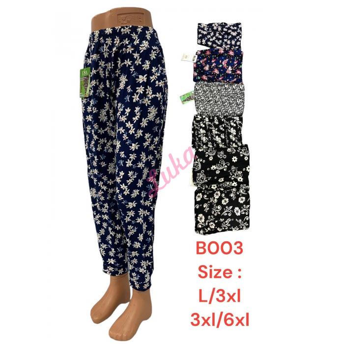 Spodnie damskie bambusowe D&A B003