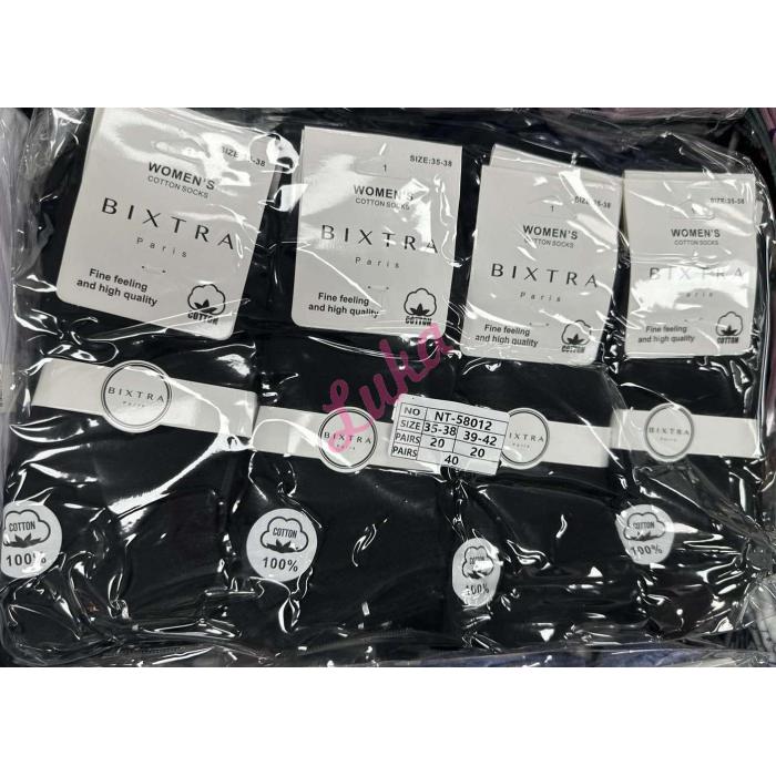 Women's Low Cut Socks Bixtra NT-58012 BLACK