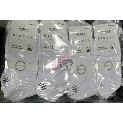 Women's Low Cut Socks Bixtra NT-58025 WHITE