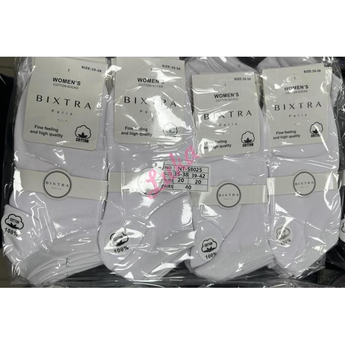Women's Low Cut Socks Bixtra NT-58025 WHITE