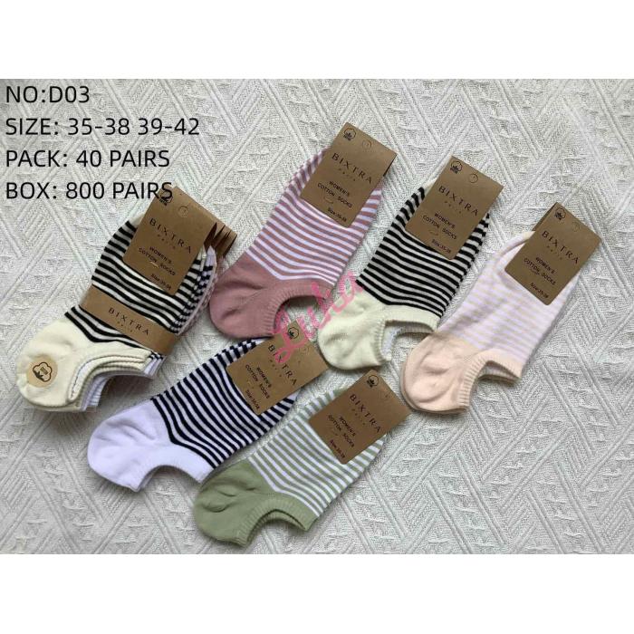 Women's Low Cut Socks Bixtra D003