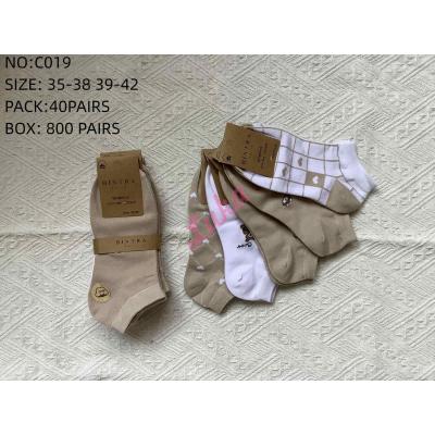 Women's Low Cut Socks Bixtra C019