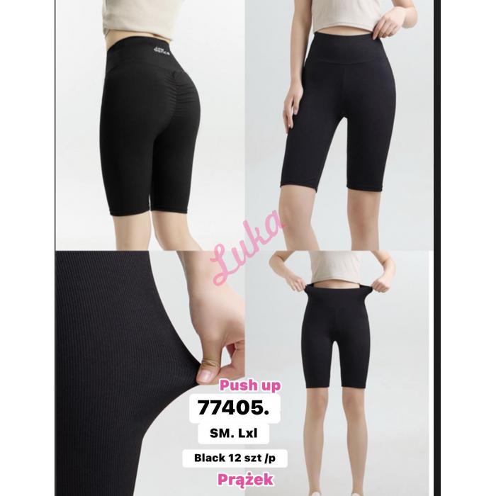 Legginsy damskie czarne 77404